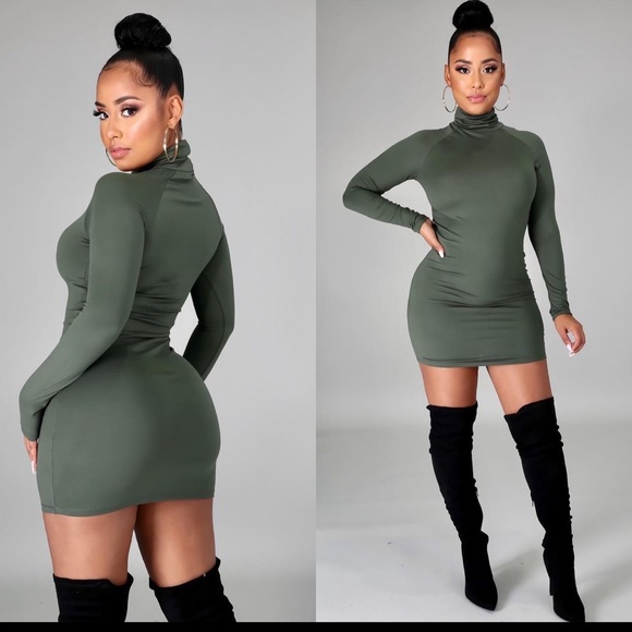 Long sleeve turtleneck Dress - Picture 1 of 1